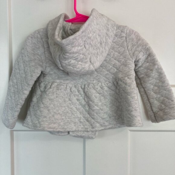 Carter's Light Gray Quilted Jacket - Picture 3 of 4